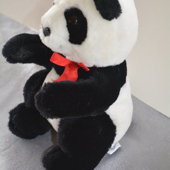 R. Dakin 1987 Panda Bear Teddy Plush Lovey 10" - Picture 8 of 8